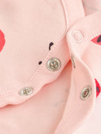 Red Ladybird Long Sleeve Baby Bodysuits 5 Pack