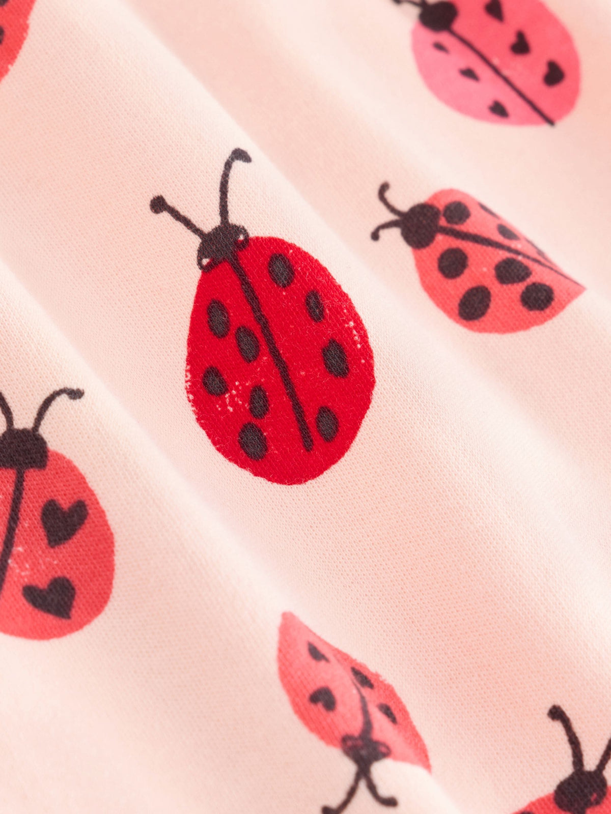 Red Ladybird Long Sleeve Baby Bodysuits 5 Pack