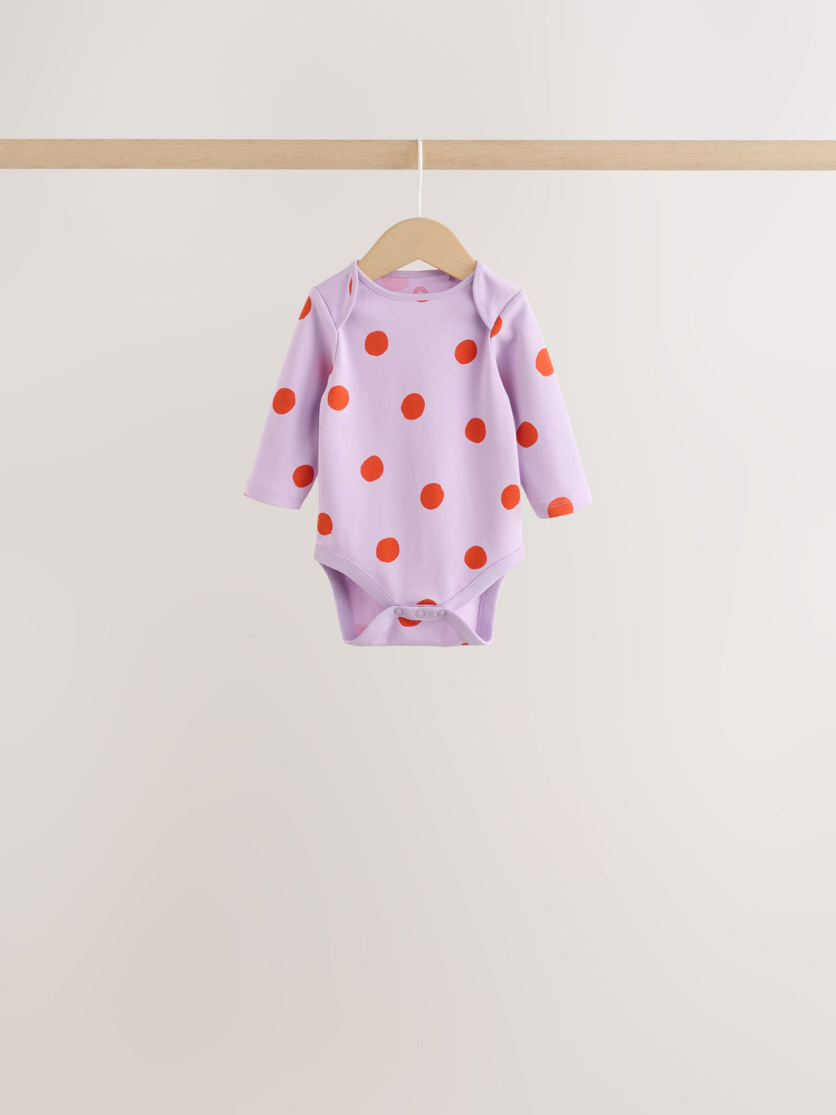 Purple/Pink Long Sleeve Baby Bodysuits 5 Pack