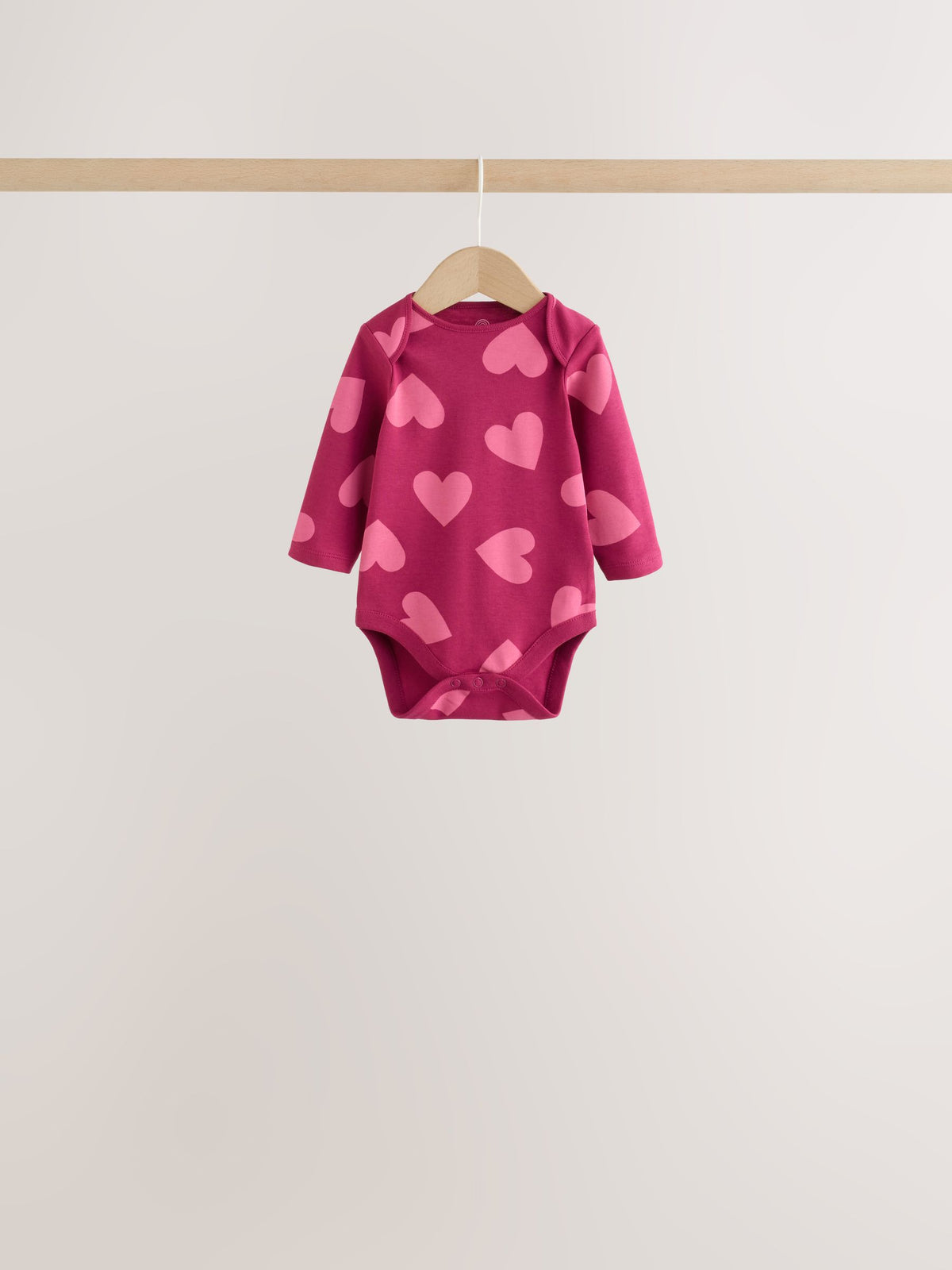 Purple/Pink Long Sleeve Baby Bodysuits 5 Pack