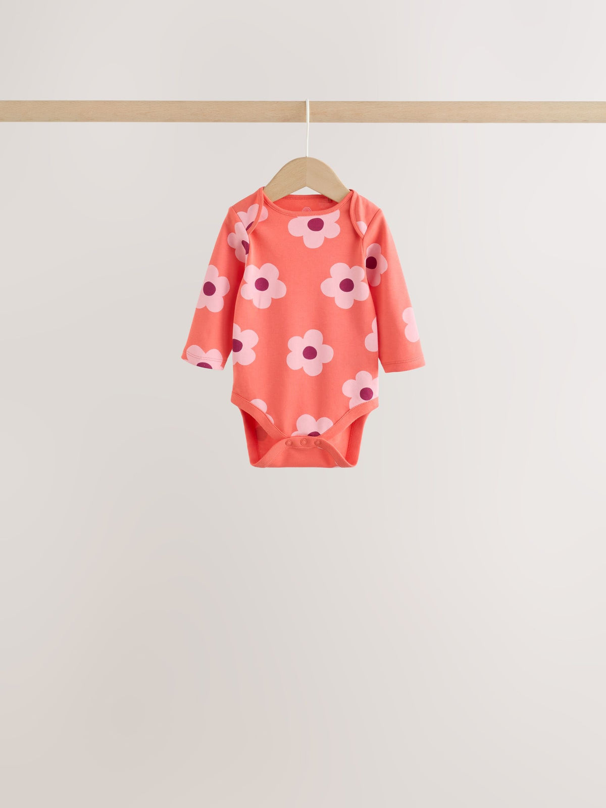 Purple/Pink Long Sleeve Baby Bodysuits 5 Pack