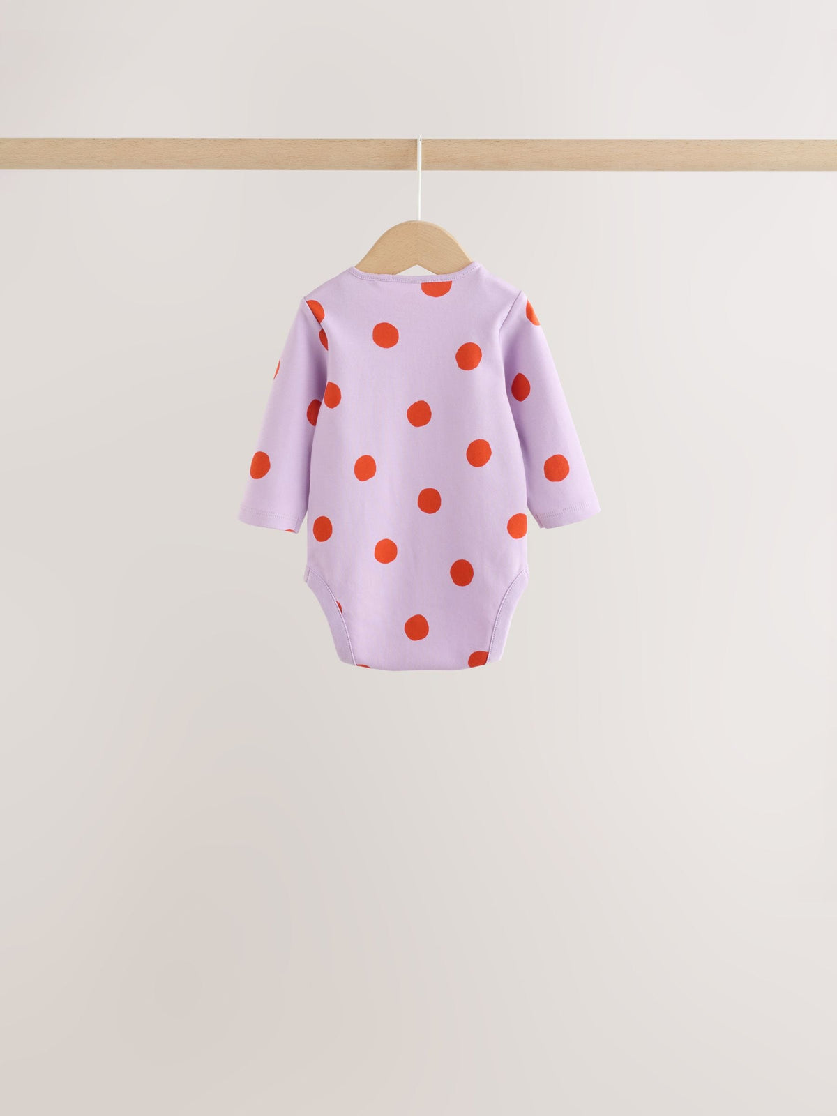 Purple/Pink Long Sleeve Baby Bodysuits 5 Pack
