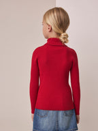 Red Roll Neck Jumper (3-16yrs)