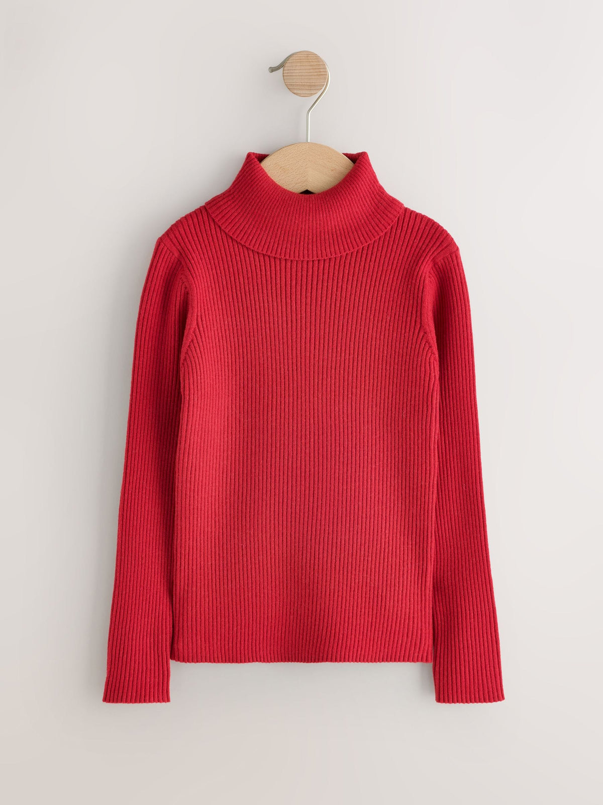 Red Roll Neck Jumper (3-16yrs)