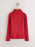Red Roll Neck Jumper (3-16yrs)