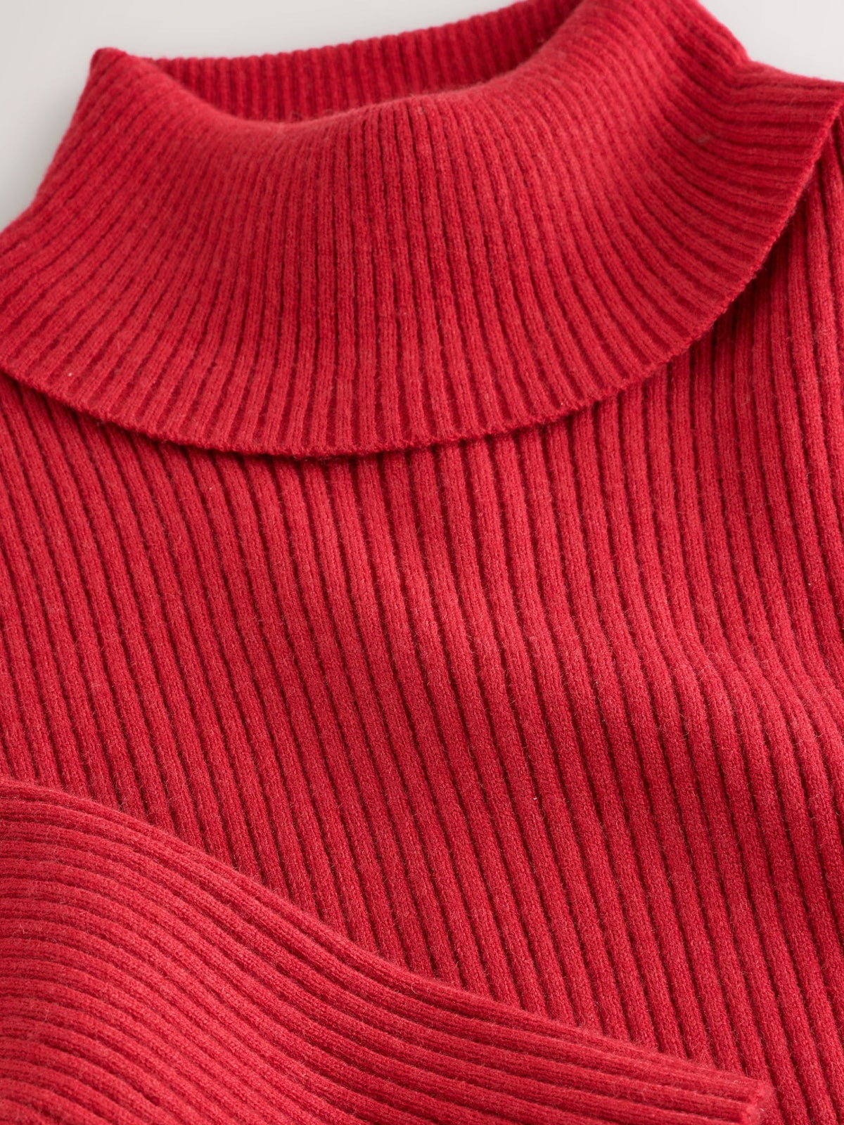 Red Roll Neck Jumper (3-16yrs)