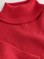 Red Roll Neck Jumper (3-16yrs)
