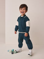 Neutral Polo Joggers Set (3mths-7yrs)