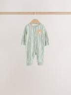 Neutral Safari Baby Sleepsuits 4 Pack (0mths-3yrs)