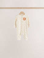 Neutral Safari Baby Sleepsuits 4 Pack (0mths-3yrs)
