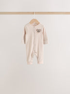 Neutral Safari Baby Sleepsuits 4 Pack (0mths-3yrs)