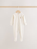 Neutral Animal Baby Sleepsuits 3 Pack (0-2yrs)