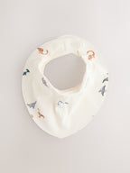 Blue Mini Character Baby Dribble Bibs 5 Pack