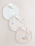 Neutral Dinosaur Baby Bibs 3 Pack