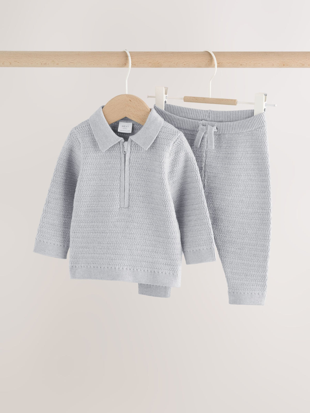 Grey Knitted Jumper and Leggings Baby Set (0mths-2yrs)