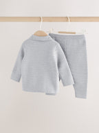 Grey Knitted Jumper and Leggings Baby Set (0mths-2yrs)