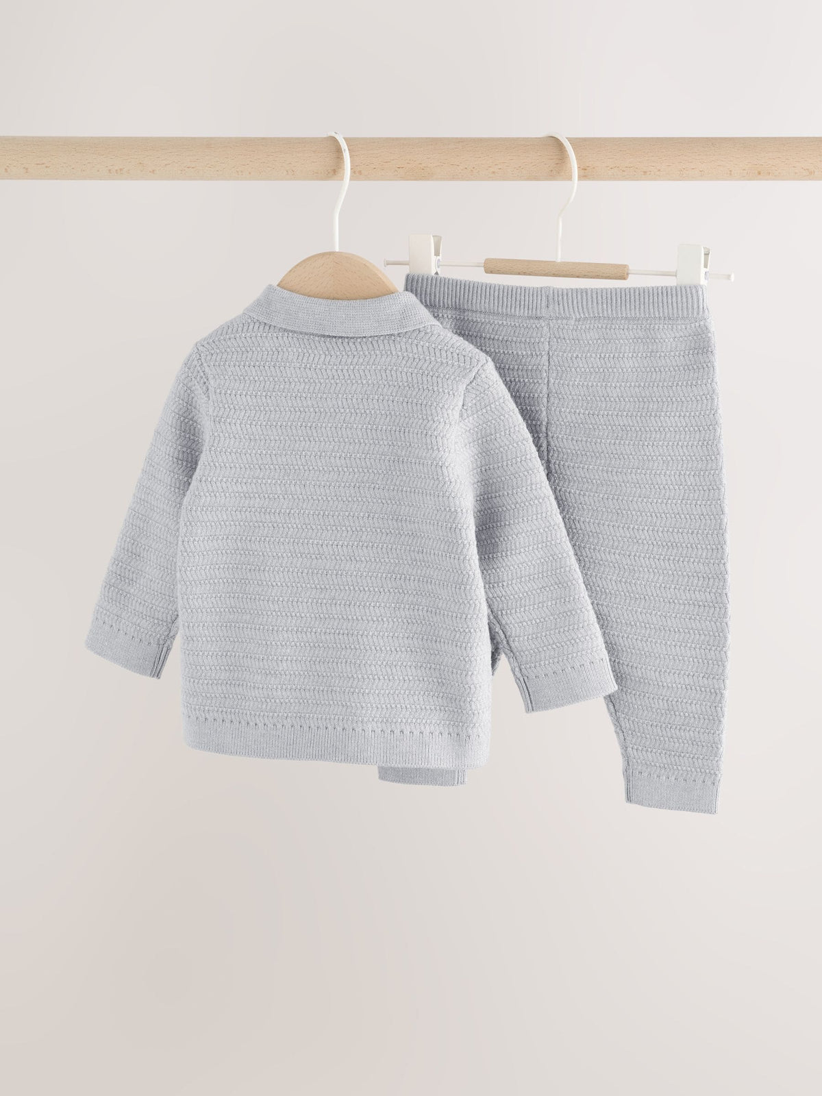 Grey Knitted Jumper and Leggings Baby Set (0mths-2yrs)