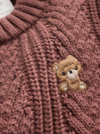 Chocolate Brown Cable Knit Jumper and Leggings Set (0mths-2yrs)