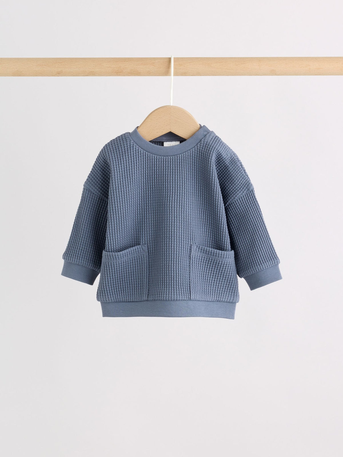 Blue Textured Top and Legging Baby Set (0mths-2yrs)