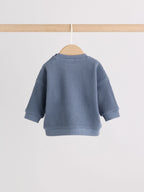 Blue Textured Top and Legging Baby Set (0mths-2yrs)