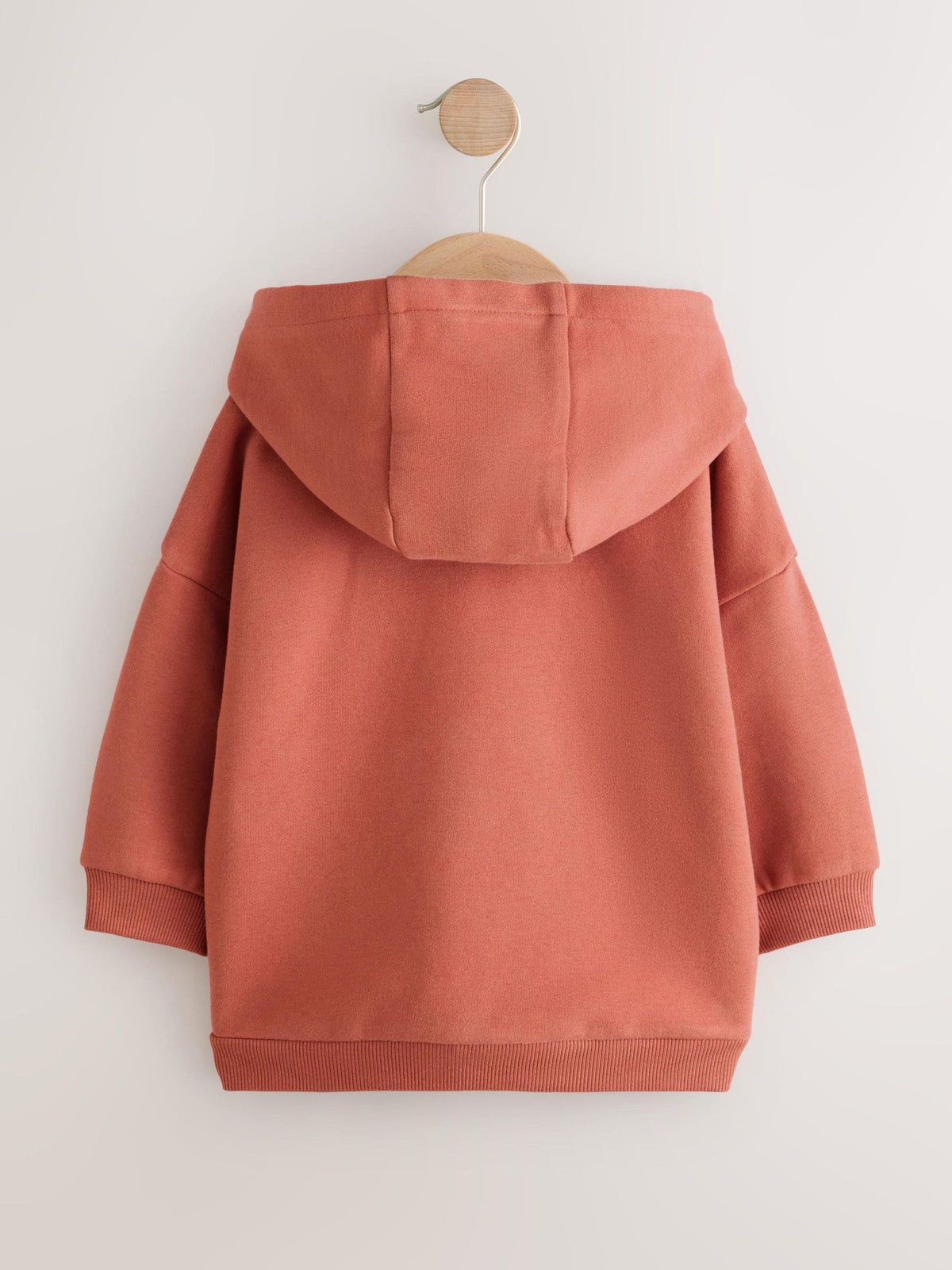 Tan Brown Printed Zip Up Hoodie (3mths-7yrs)