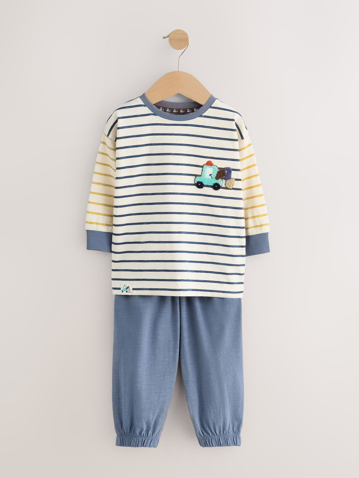 Brown/Yellow/Blue Diggers Oversized Pyjamas 3 Pack (9mths-8yrs)