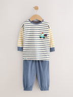 Brown/Yellow/Blue Diggers Oversized Pyjamas 3 Pack (9mths-8yrs)