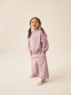 Mauve Purple Quarter Zip Sweatshirt (3mths-7yrs)