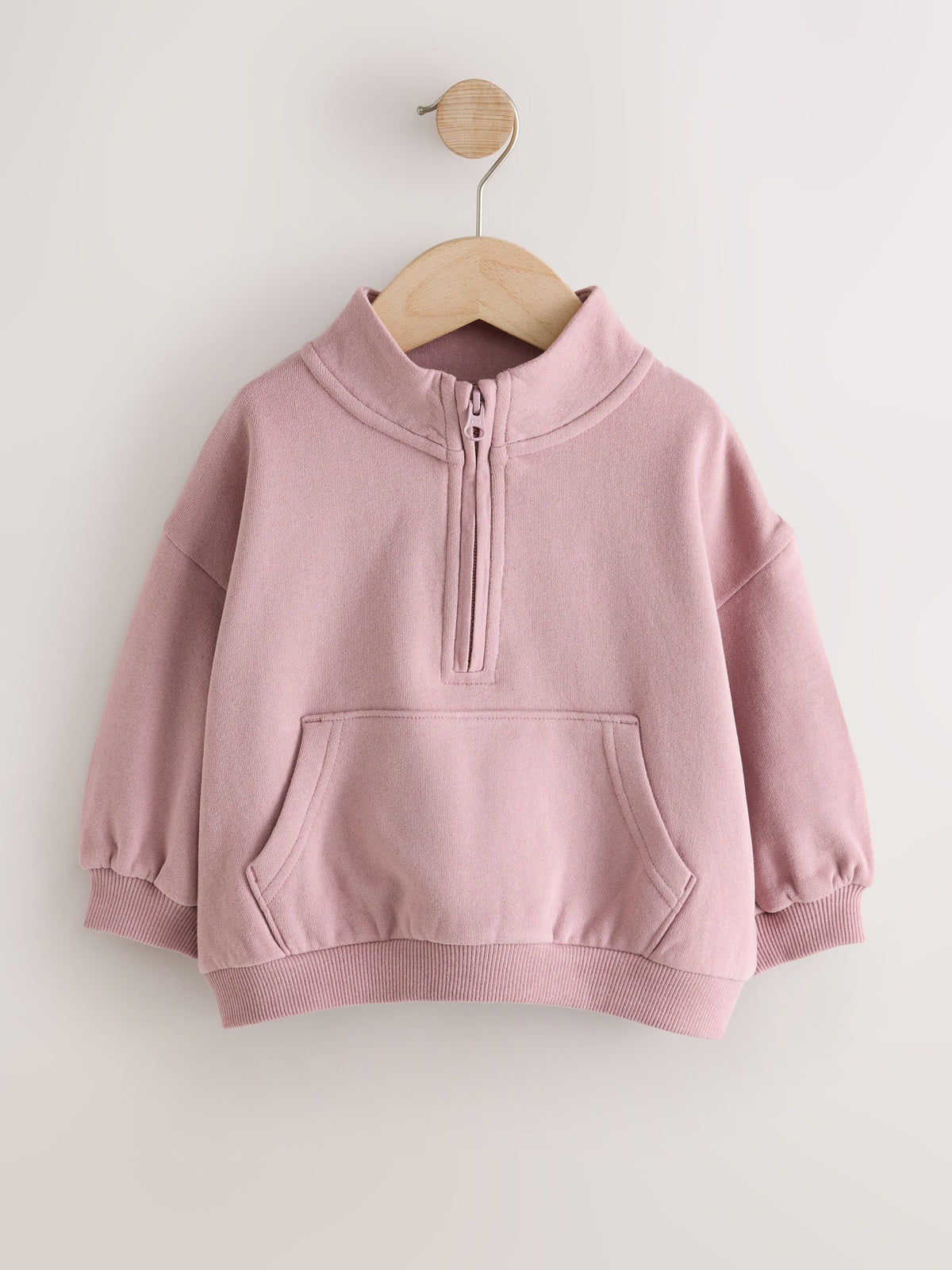 Mauve Purple Quarter Zip Sweatshirt (3mths-7yrs)
