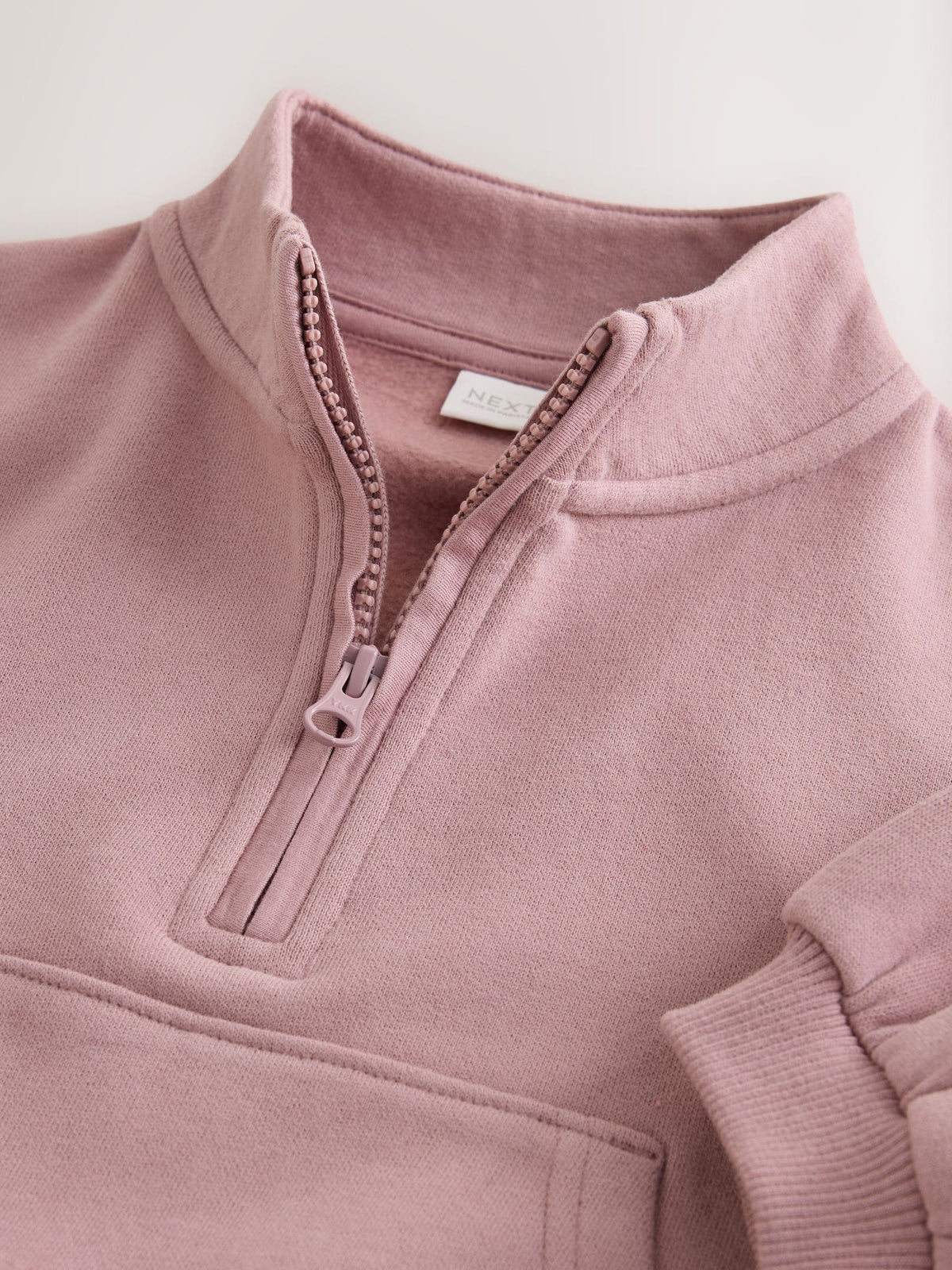 Mauve Purple Quarter Zip Sweatshirt (3mths-7yrs)