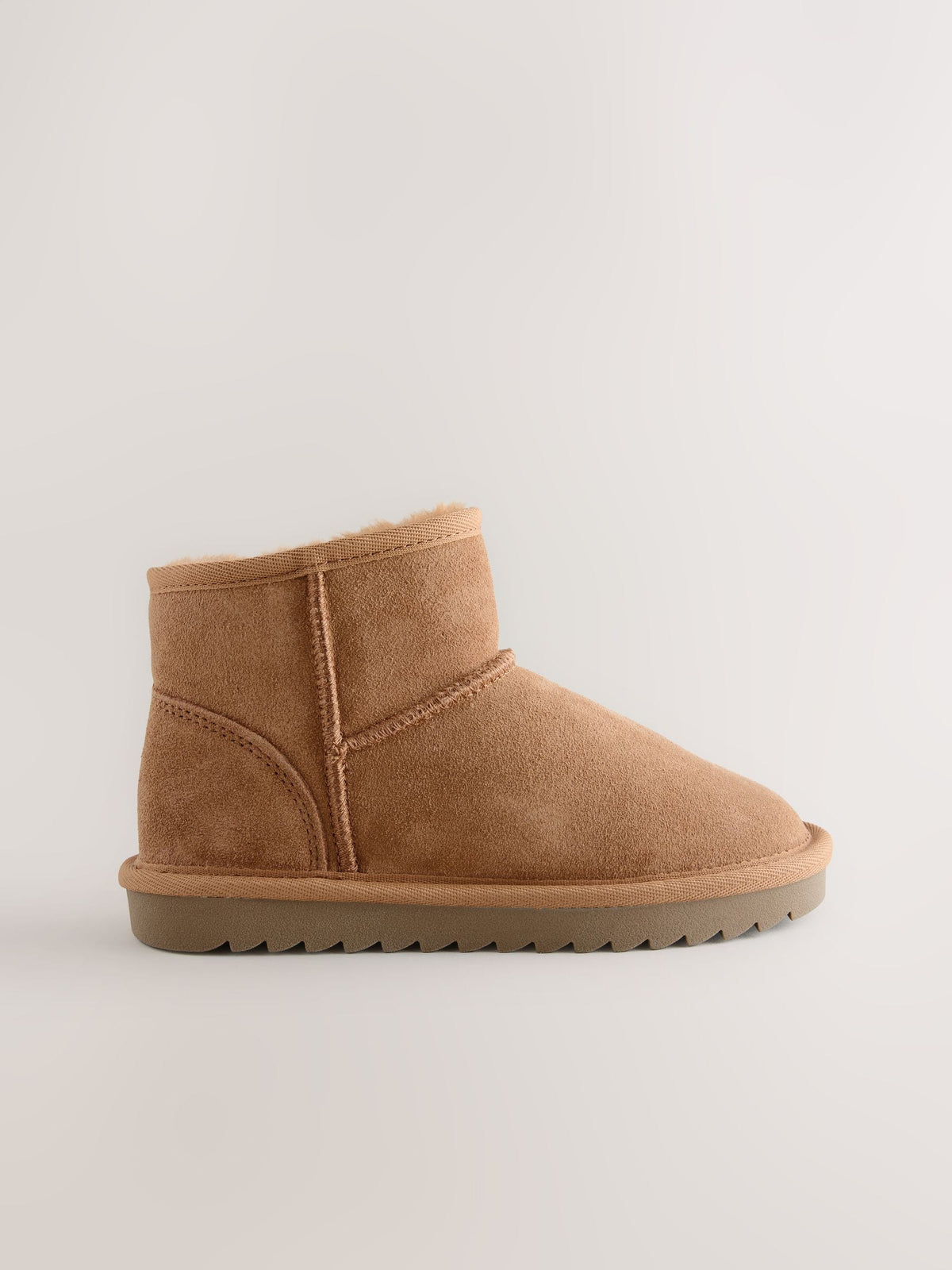 Tan Brown Water Repellant Suede Pull On Boots
