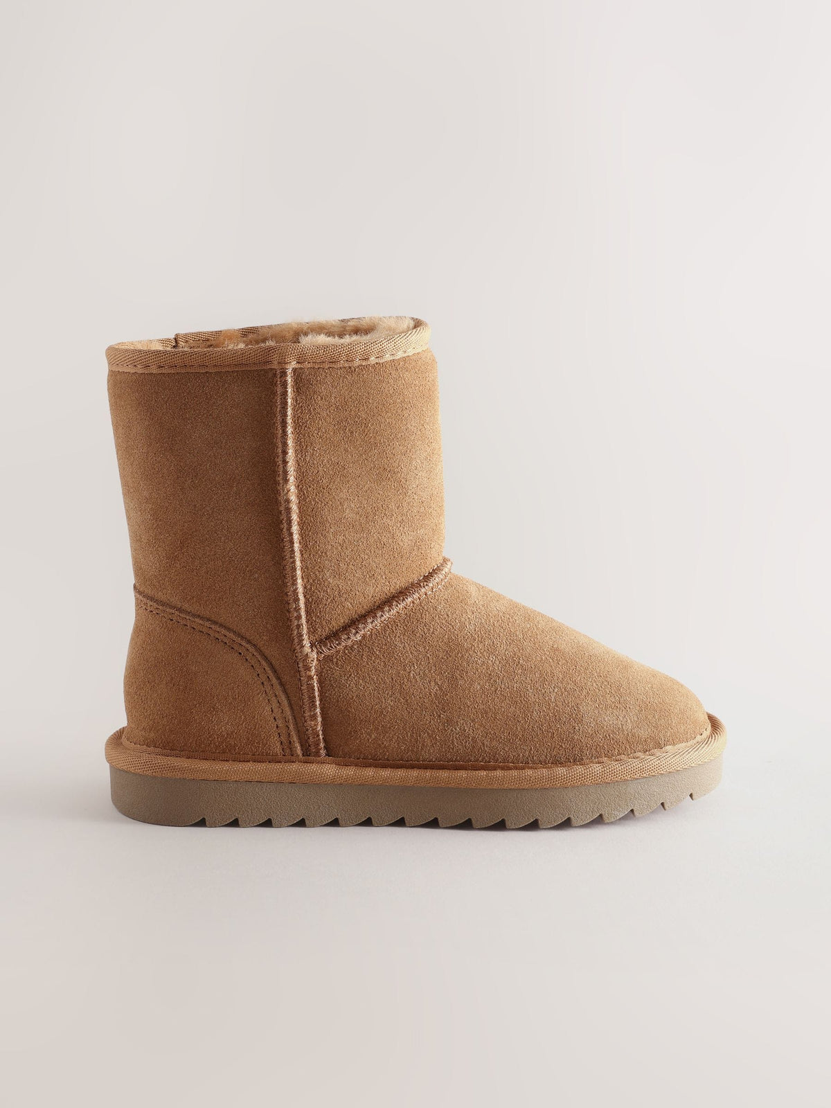 Tan Brown Tall Suede Pull On Boots