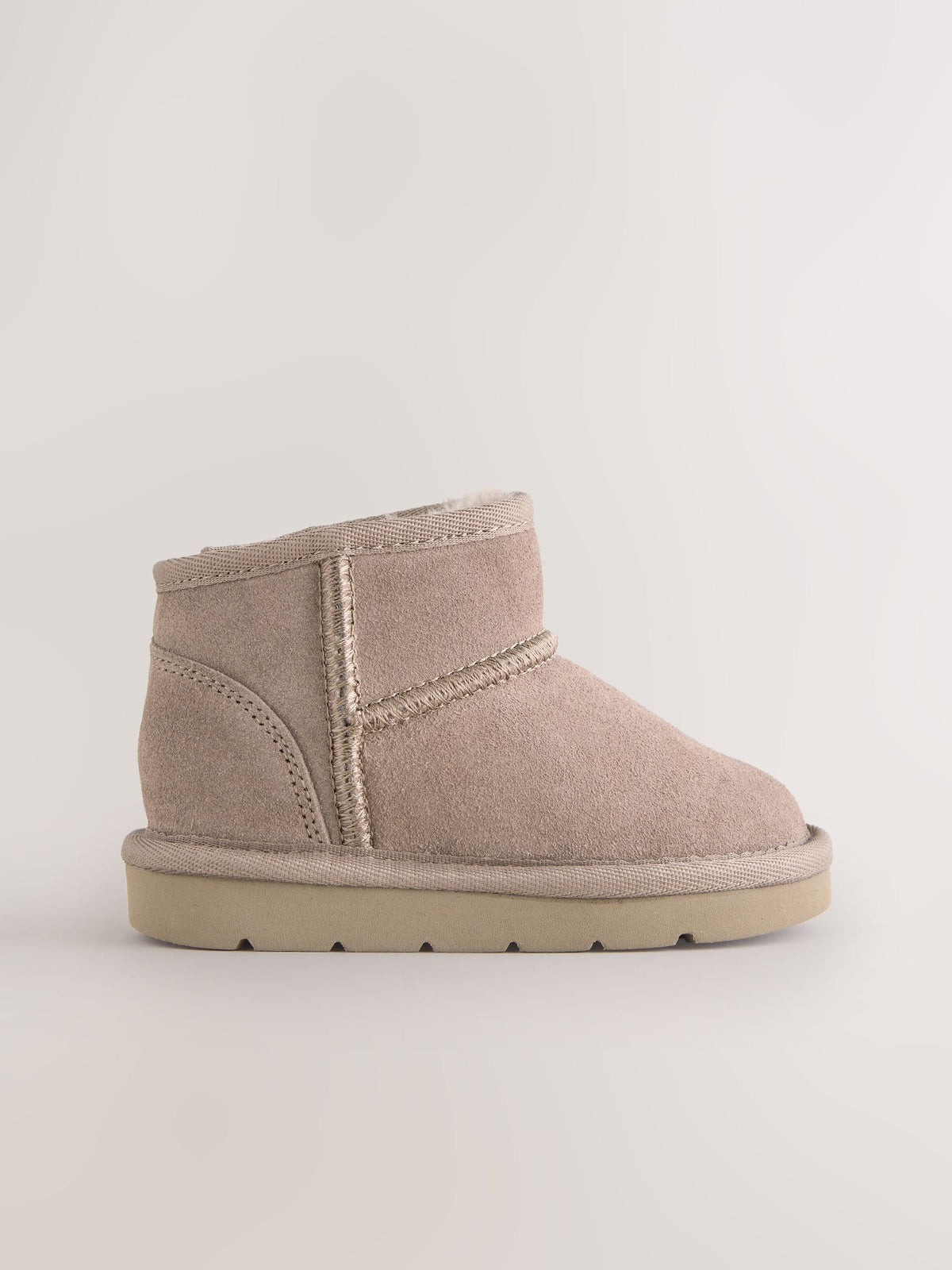 Mink Brown Standard Fit (F) Water Repellent Suede Pull On Boots