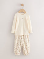 Pink Pointelle Jogger Pyjamas 2 Pack (9mths-12yrs)