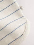 Blue/Cream Stripe Top and Leggings Baby Set (0mths-2yrs)