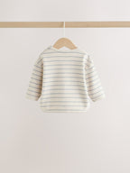 Blue/Cream Stripe Top and Leggings Baby Set (0mths-2yrs)