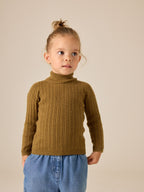 Olive Green Roll Neck Jumper (3mths-10yrs)