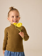 Olive Green Roll Neck Jumper (3mths-10yrs)