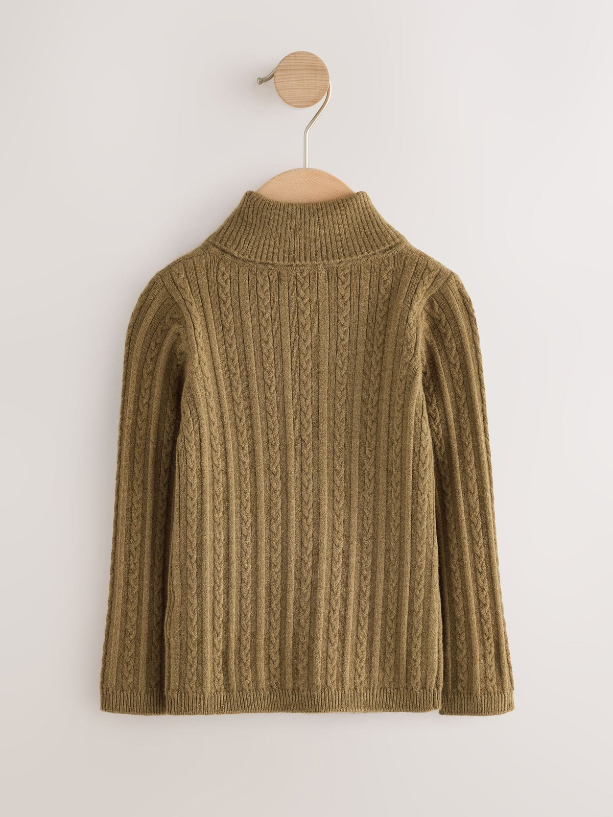 Olive Green Roll Neck Jumper (3mths-10yrs)