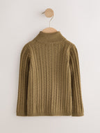 Olive Green Roll Neck Jumper (3mths-10yrs)