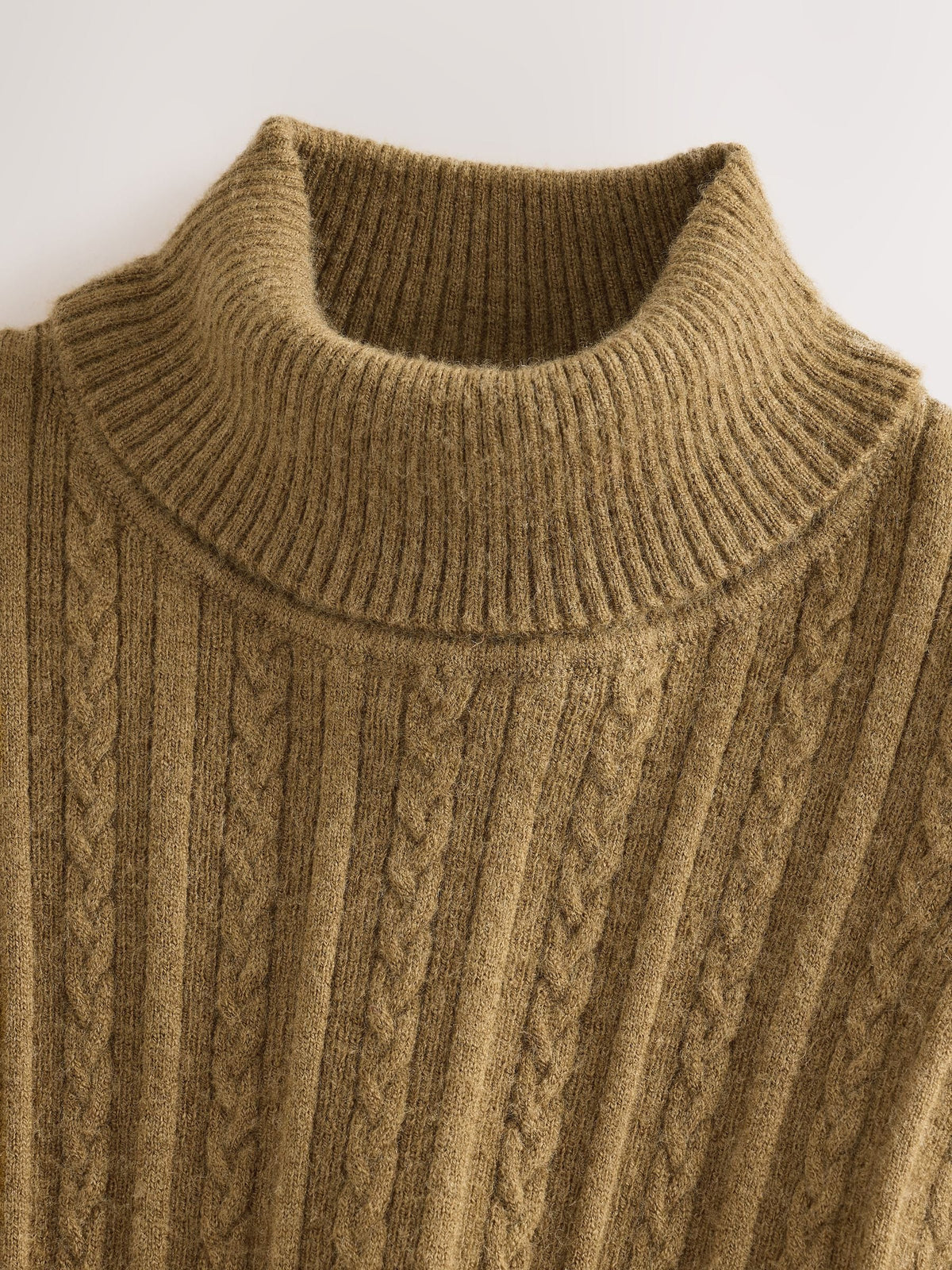 Olive Green Roll Neck Jumper (3mths-10yrs)