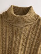Olive Green Roll Neck Jumper (3mths-10yrs)