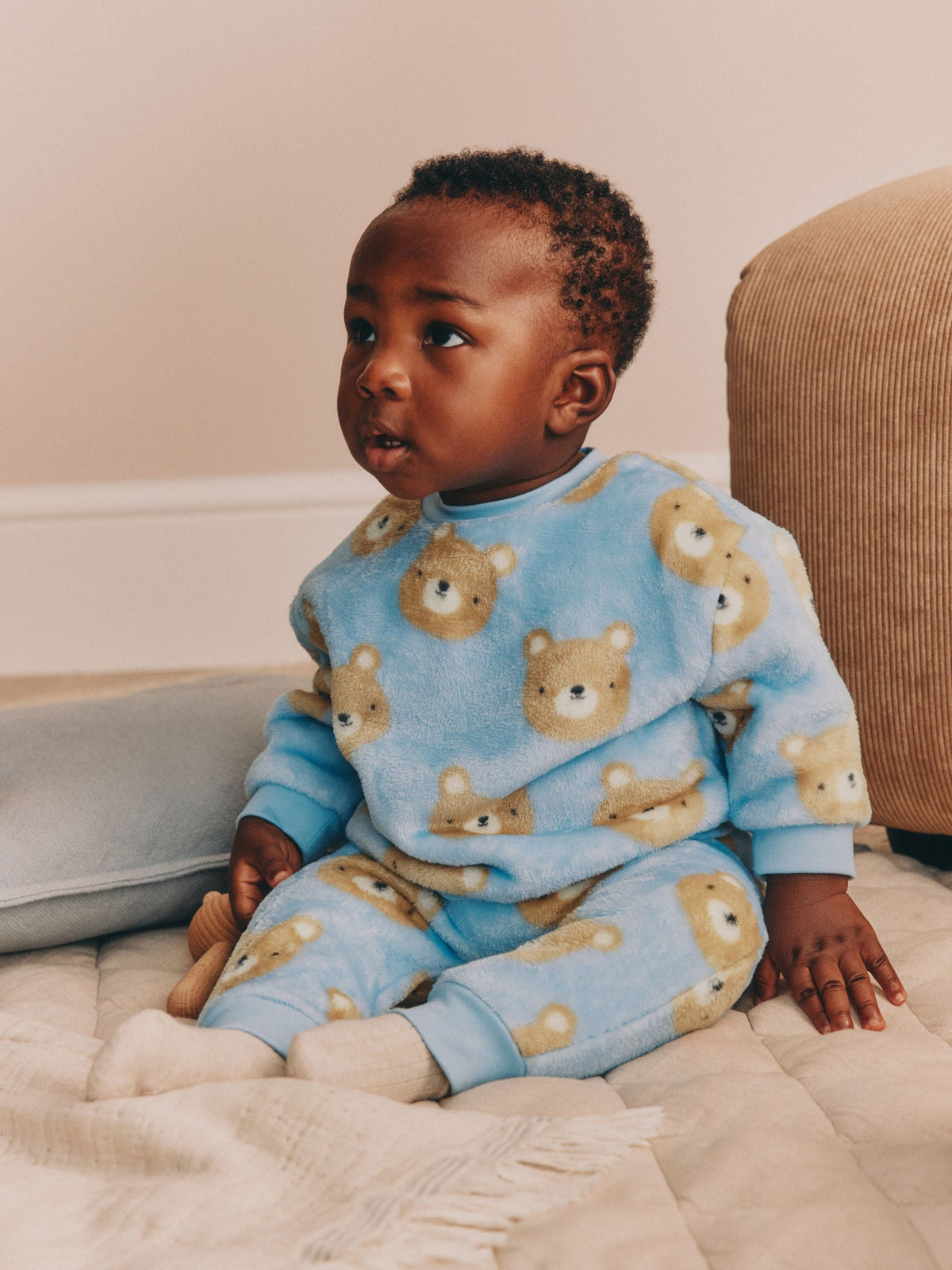 Blue Bear Fleece Top and Joggers Baby Set (0mths-2yrs)