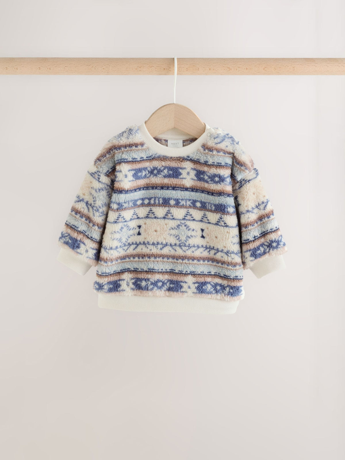 Blue Fairisle Fleece Top and Joggers Baby Set (0mths-2yrs)
