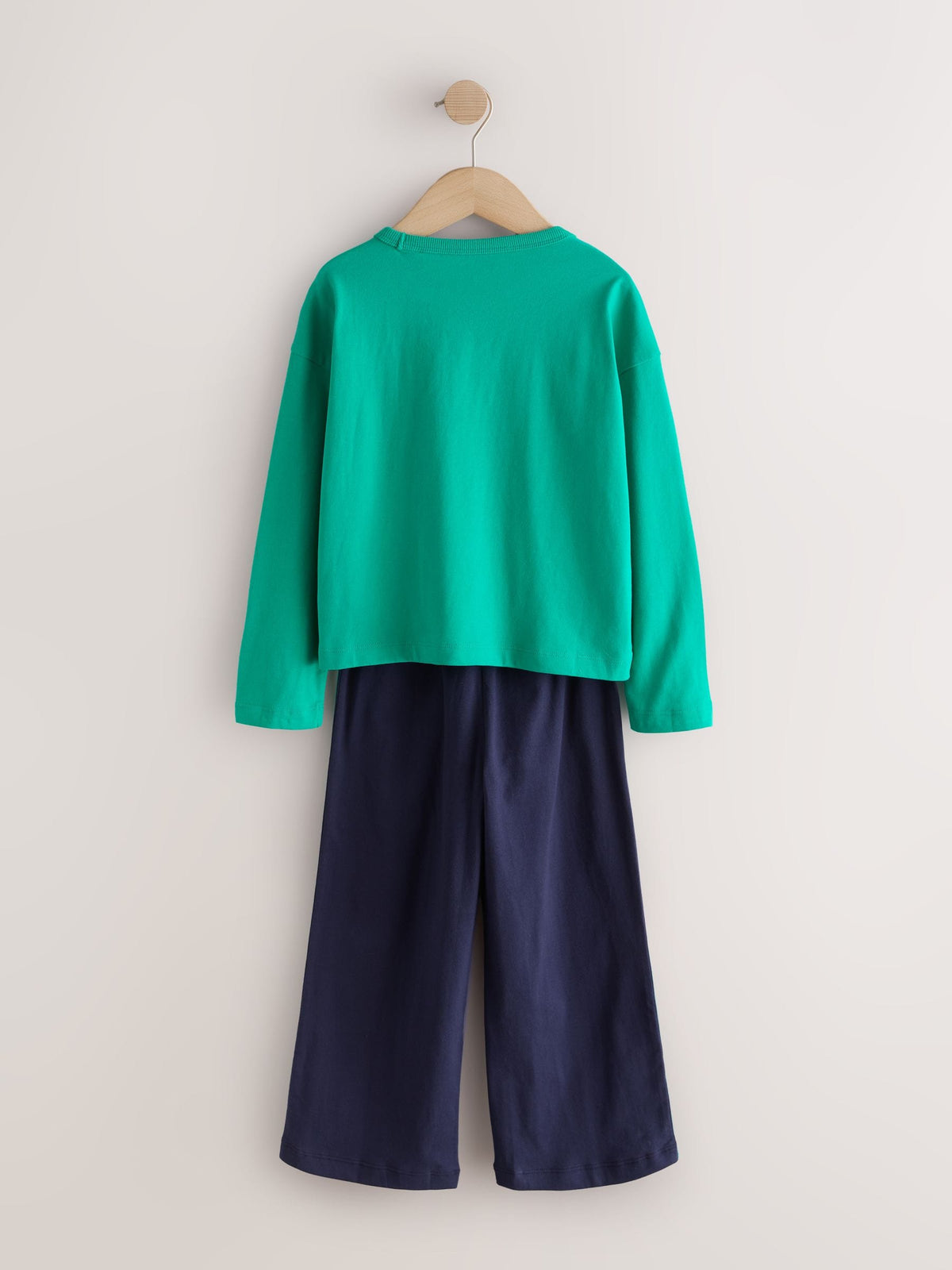 Green/Pink Wide Long Leg Pyjamas 3 Pack (3-16yrs)
