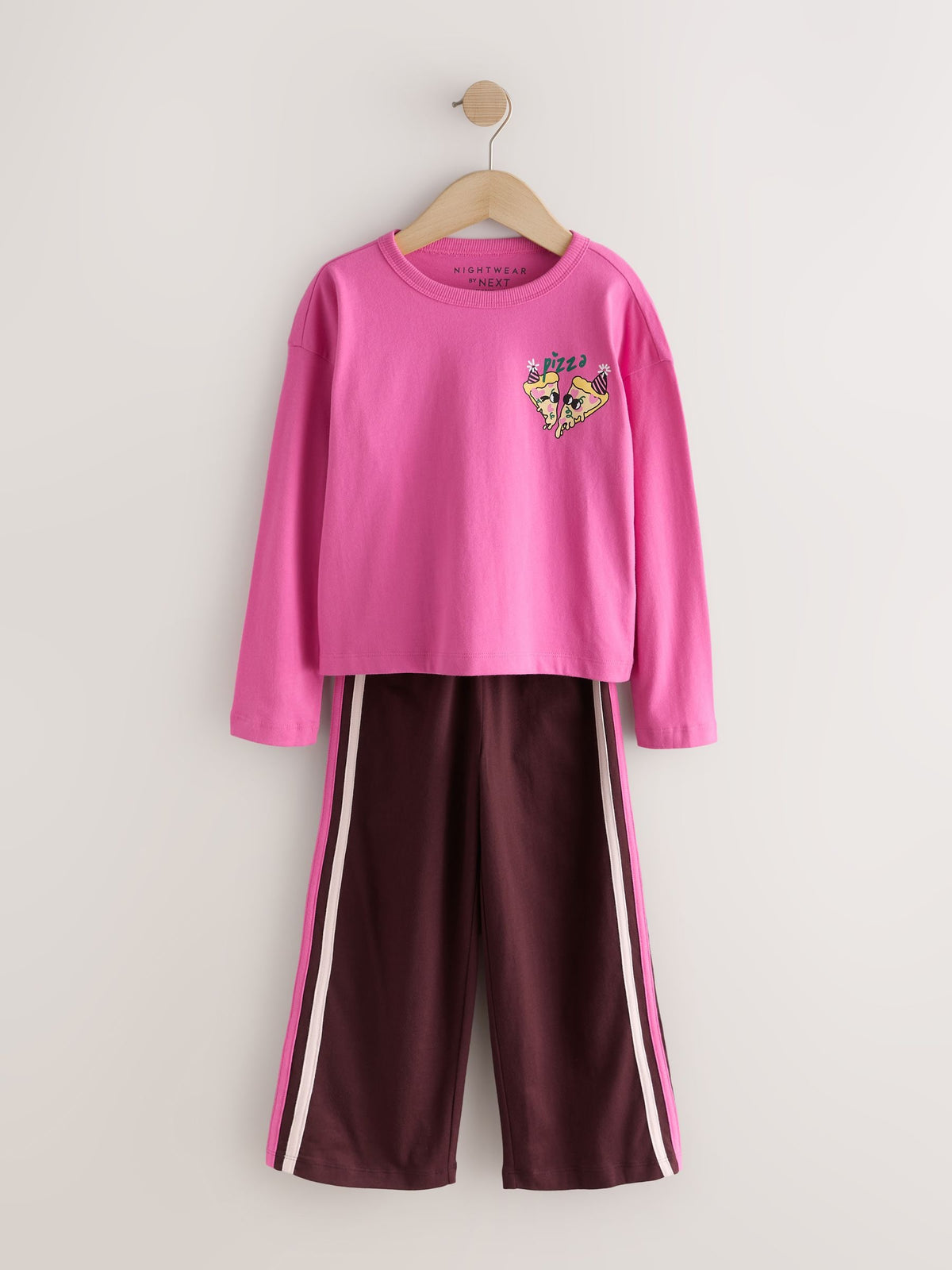 Green/Pink Wide Long Leg Pyjamas 3 Pack (3-16yrs)