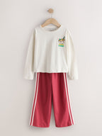 Green/Pink Wide Long Leg Pyjamas 3 Pack (3-16yrs)