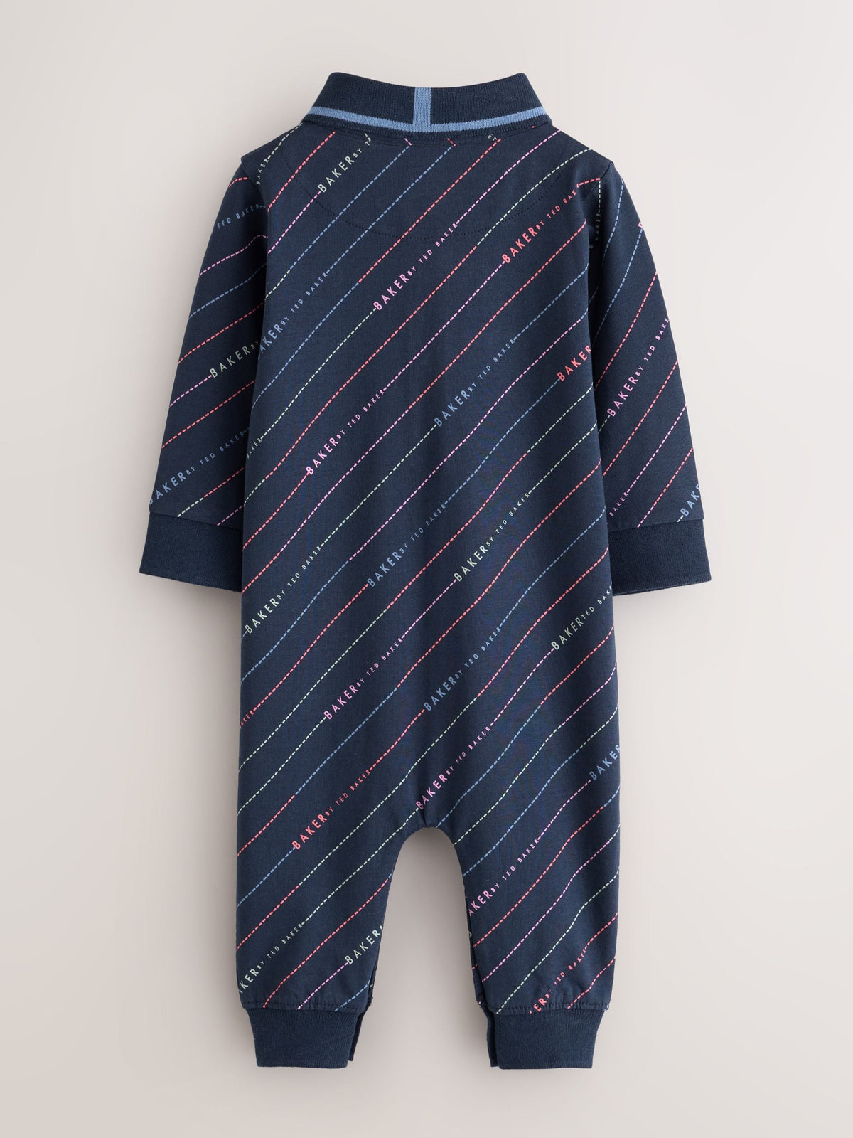 Baker by Ted Baker Navy All Over Print Polo Romper