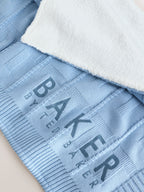 Baker by Ted Baker Blue Knitted Blanket