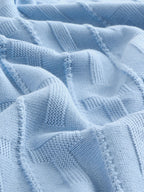 Baker by Ted Baker Blue Knitted Blanket